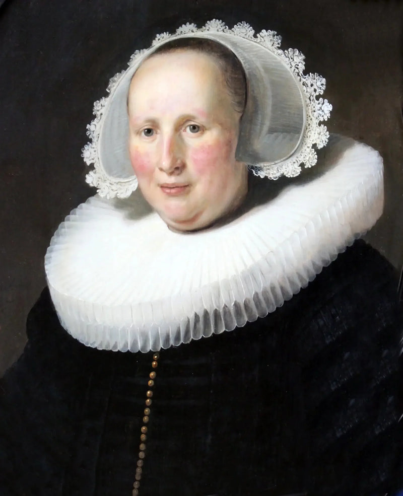 Portrait of Maertgen van Bilderbeecq, wife of Willem Burggraeff - Rembrandt
