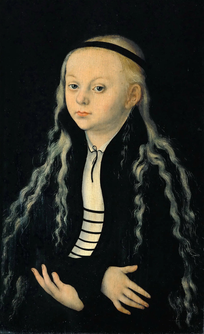 Portrait of Magdalena Luther, daughter of the reformer Martin Luther - Lucas Cranach the Elder