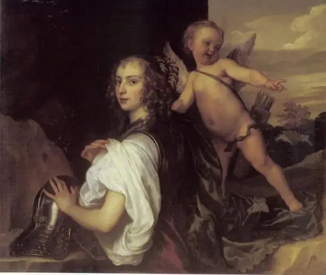 Portrait of Margaret Lemon in the role of Erminia - Antoine van Dyck