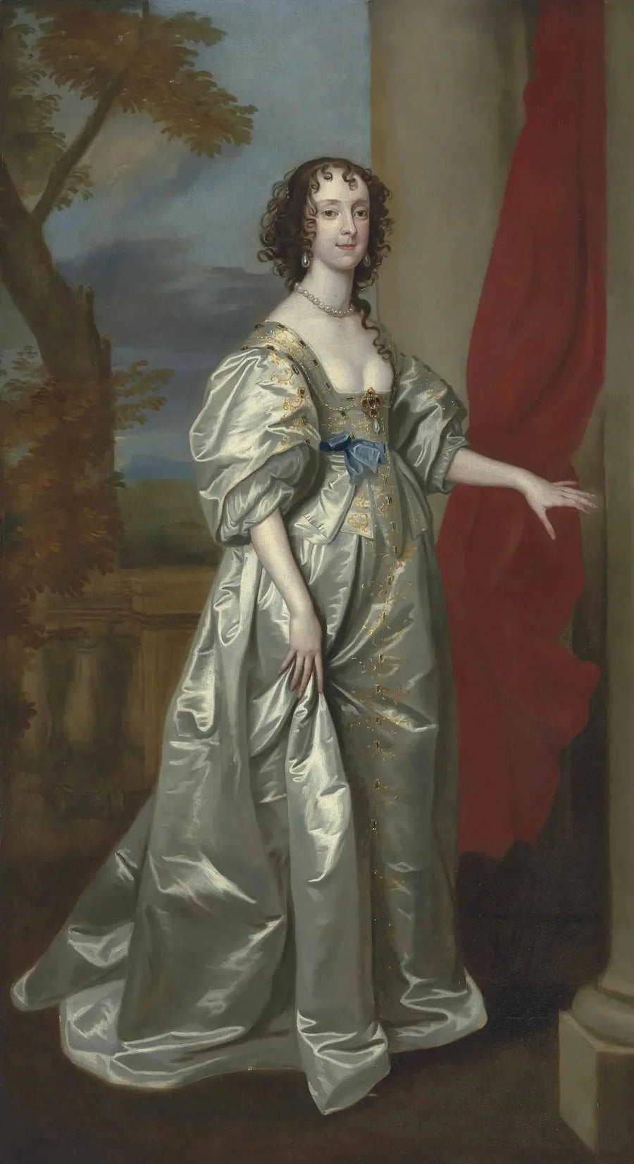 Portrait of Margaret Smith, Mrs. Thomas Carey, later Lady Edward Herbert (1606-1678) - Antoine van Dyck