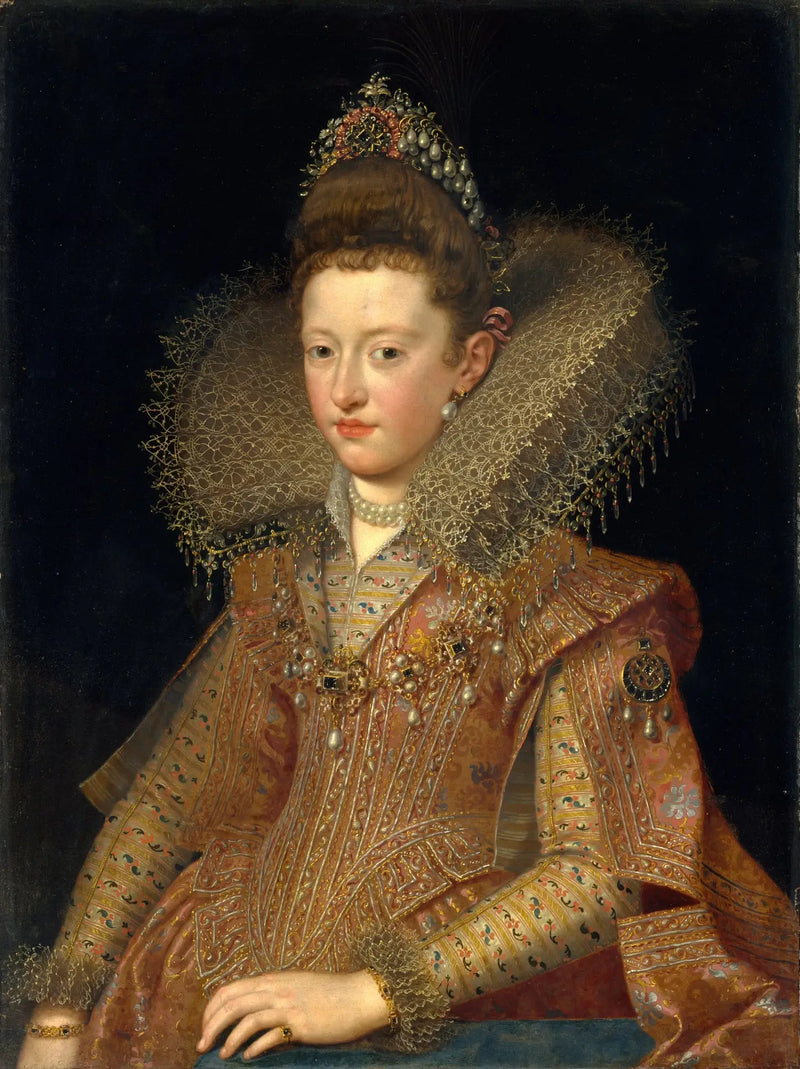 Portrait of Marguerite de Gonzague (1591-1632), Princess of Mantua - Frans Pourbus the Younger