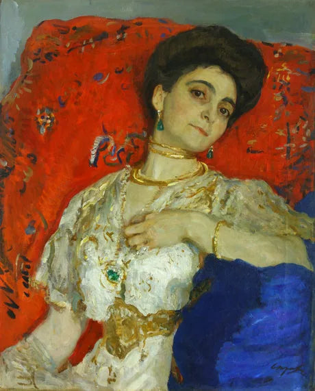 Portrait of Maria Akimova - Valentin Serov