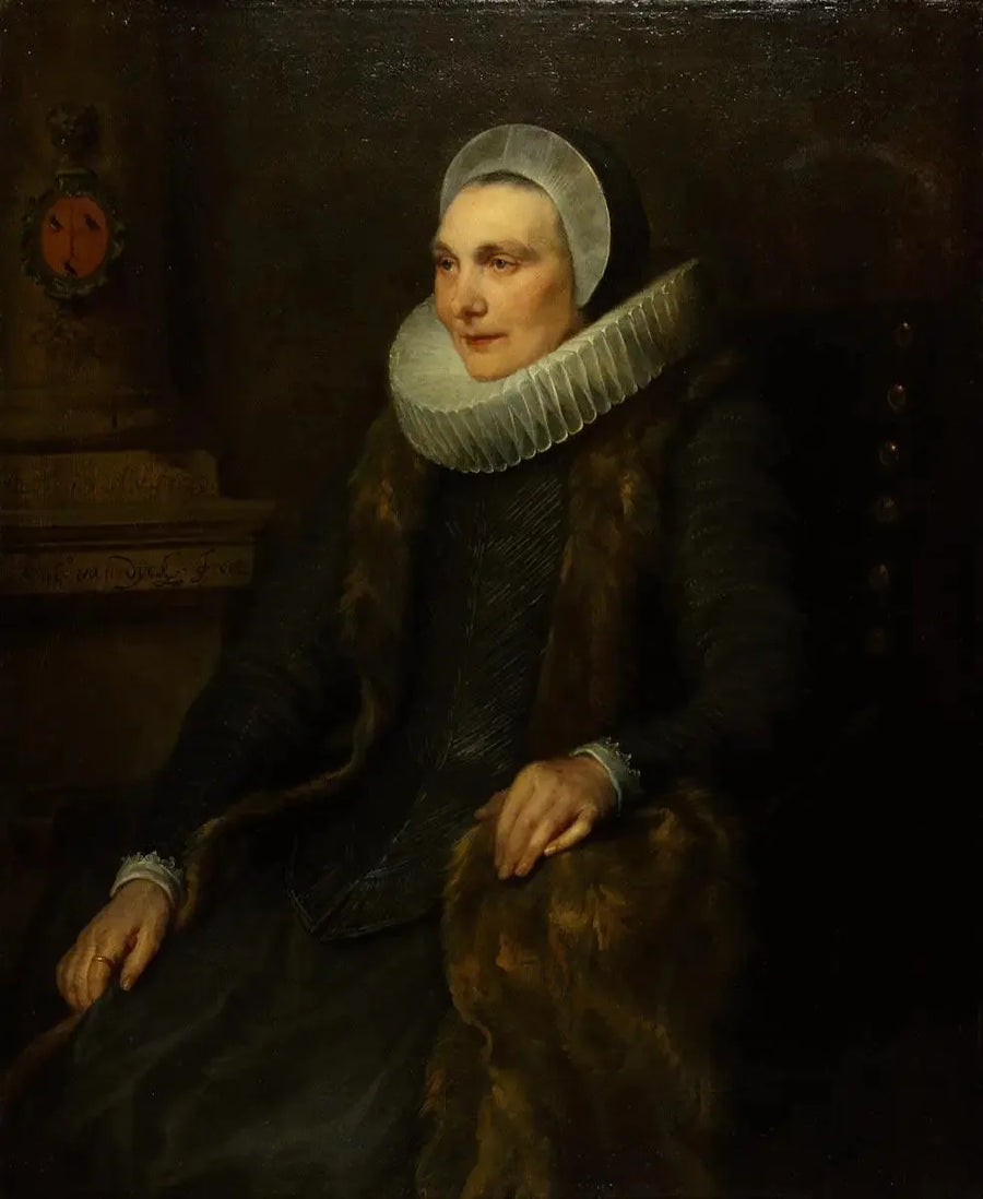 Portrait of Maria Bosschaert, wife of Adriaen Stevens - Antoine van Dyck