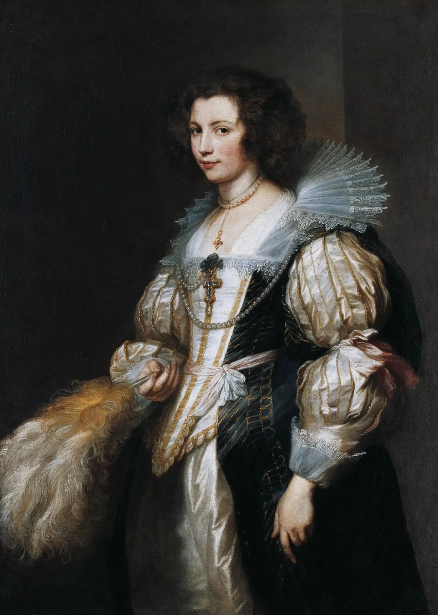 Portrait of Maria Louise von Tassis - Antoine van Dyck