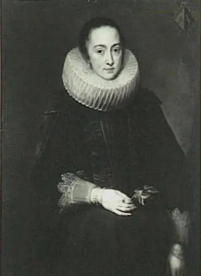 Portrait of Maria Nutius (-), wife of Jacob de Witte (1591-1631), ca. 1618-1619 - Antoine van Dyck