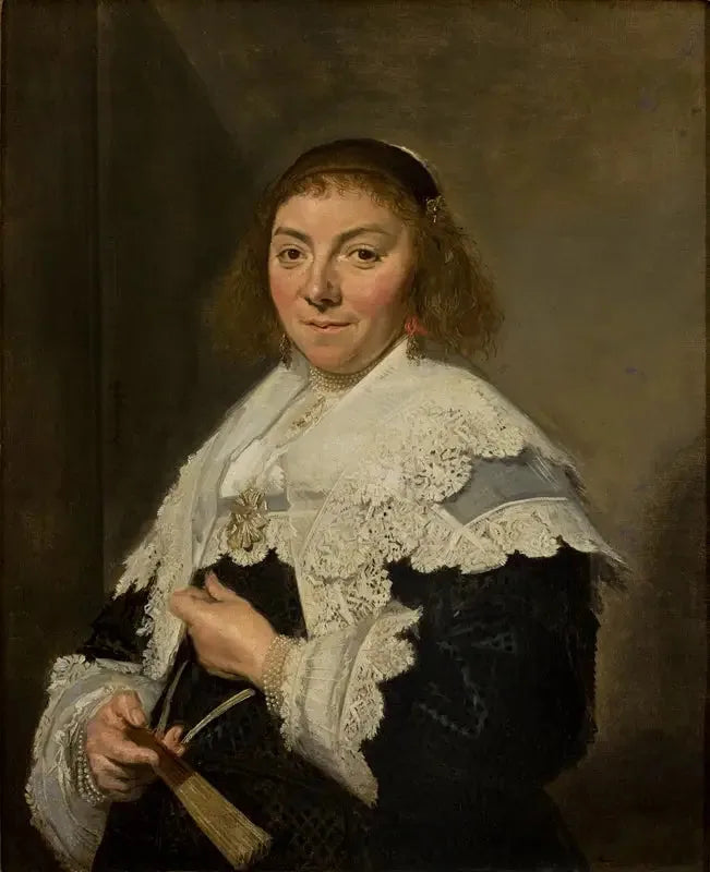 Portrait of Maria Pietersdr Olycan - Frans Hals