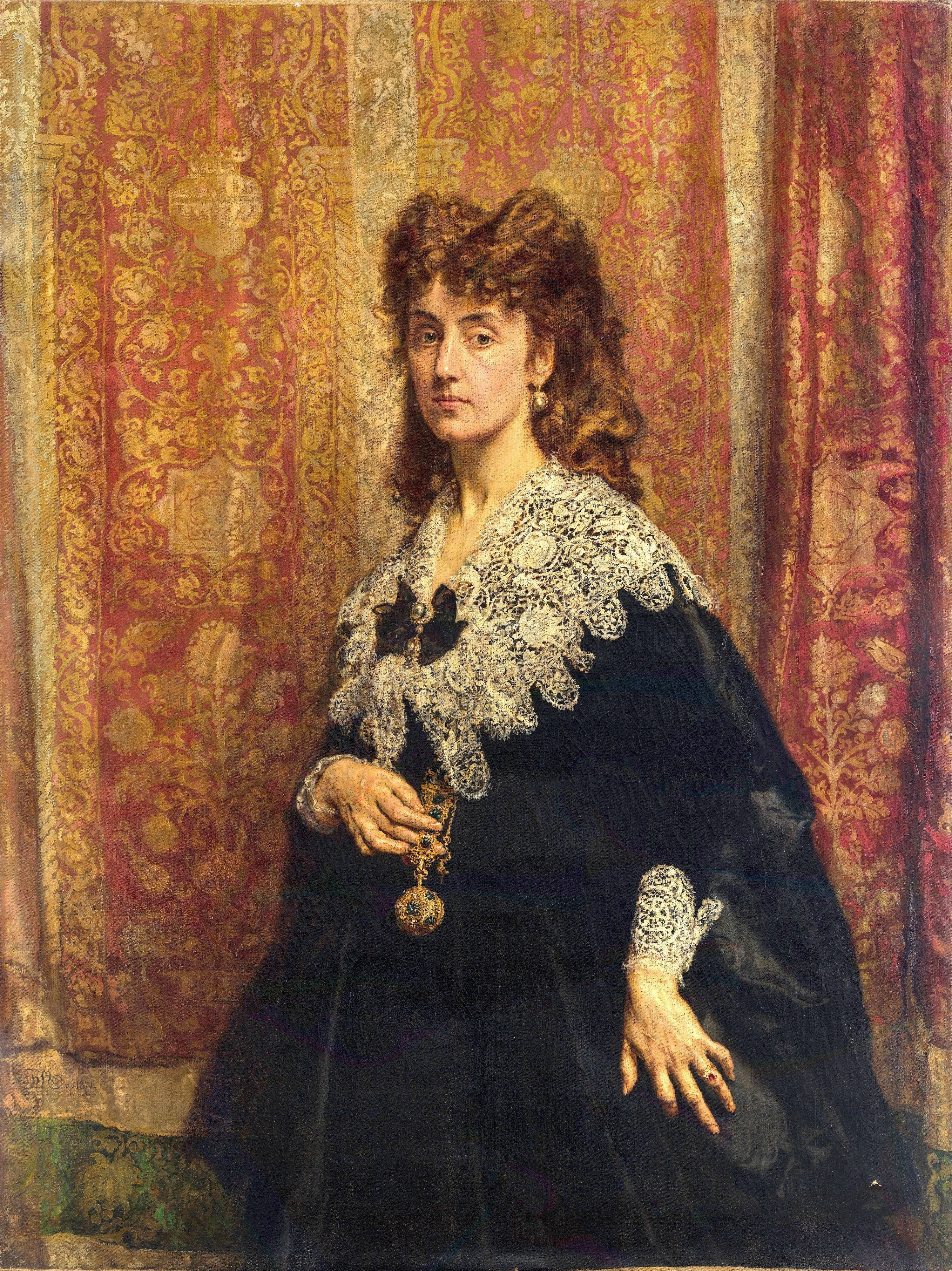 Portrait of Maria Pusłowska (1845-1926) - Jan Matejko