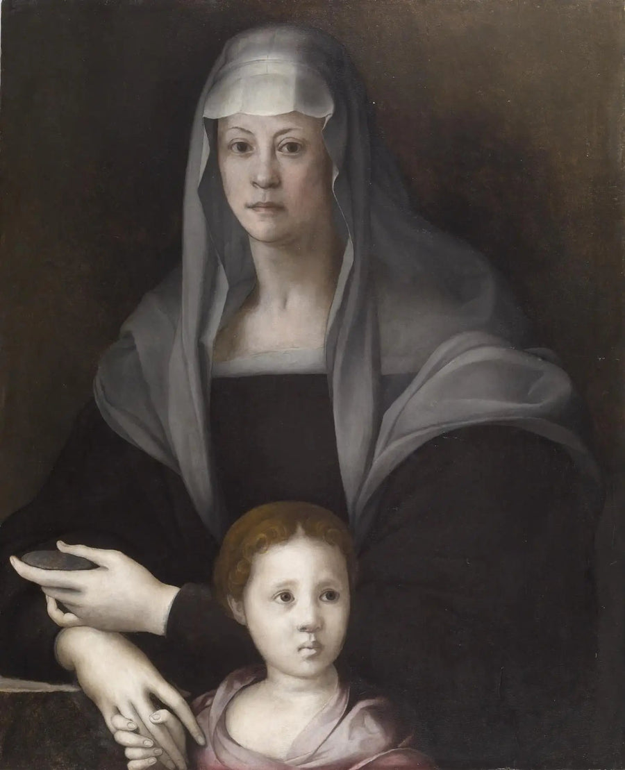 Portrait of Maria Salviati de Médicis with Giulia de Médicis - Pontormo