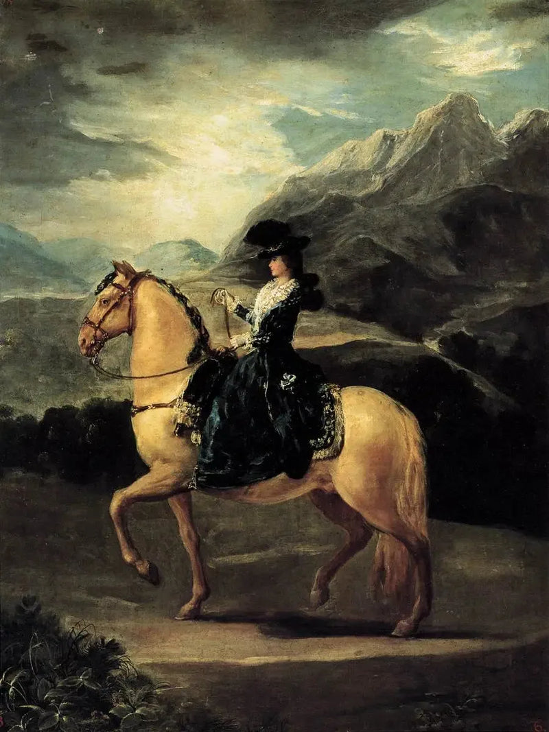 Portrait of María Teresa de Vallabriga on Horseback - Francisco de Goya