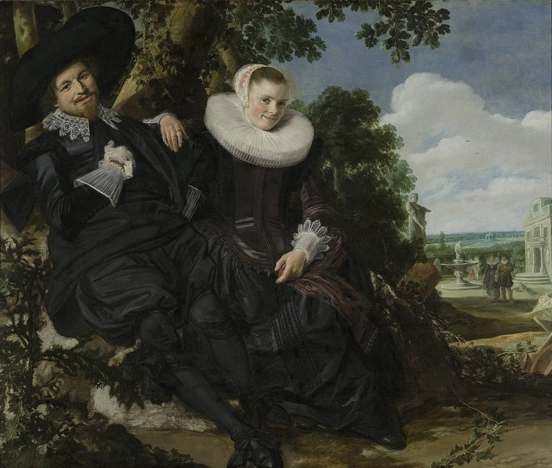 Probable Wedding Portrait of Isaac Massa and Beatrix van der Laen - Frans Hals
