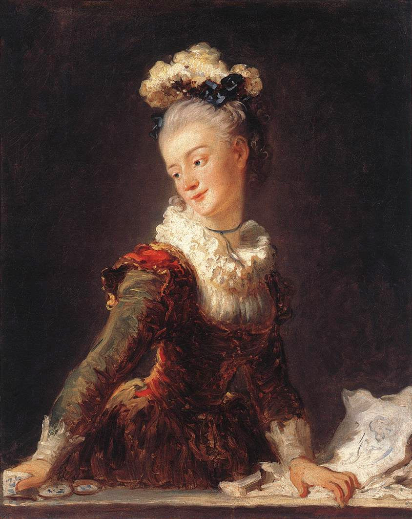 Portrait of Marie-Anne-Éléonore, Countess of Grave (1730-1807) - Jean-Honoré Fragonard