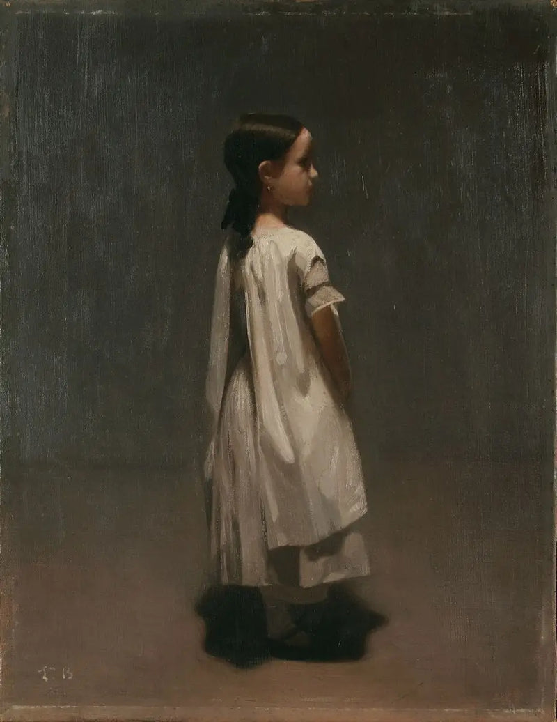 Portrait of Marie Bonnat, the artist's sister - Léon Bonnat