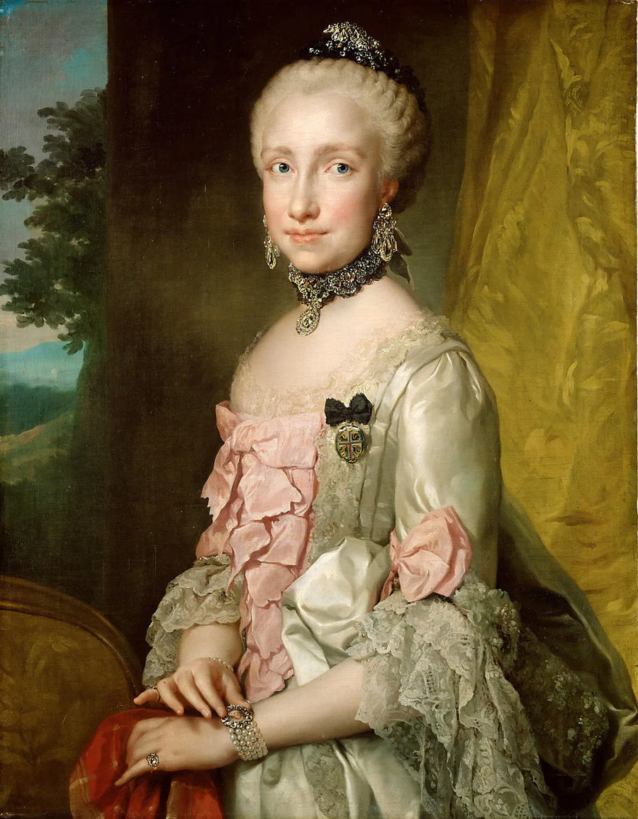 Portrait of Marie-Louise of Spain - Anton Raphael Mengs