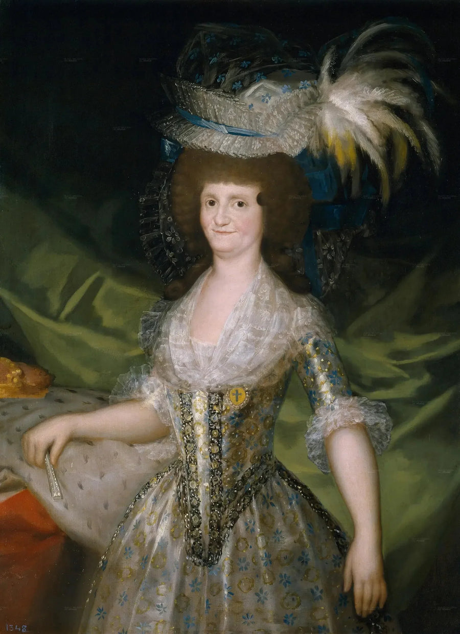 Portrait of Marie-Louise of Parma, Queen of Spain - Francisco de Goya