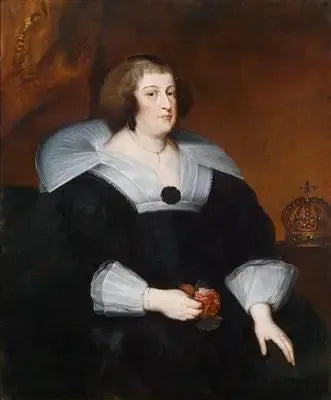 Portrait of Marie de Médicis of France, Queen Mother (1575-1642) - Antoine van Dyck