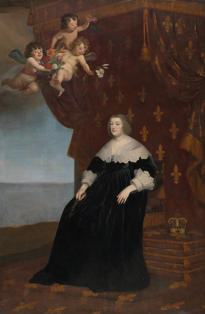 Portrait of Marie de Médicis - Gerrit van Honthorst