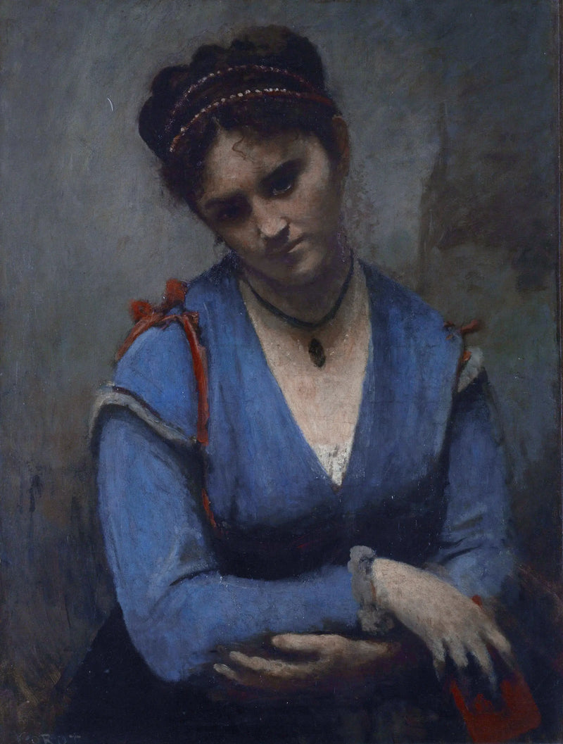 Portrait of Mariette Gambay - Jean-Baptiste Camille Corot