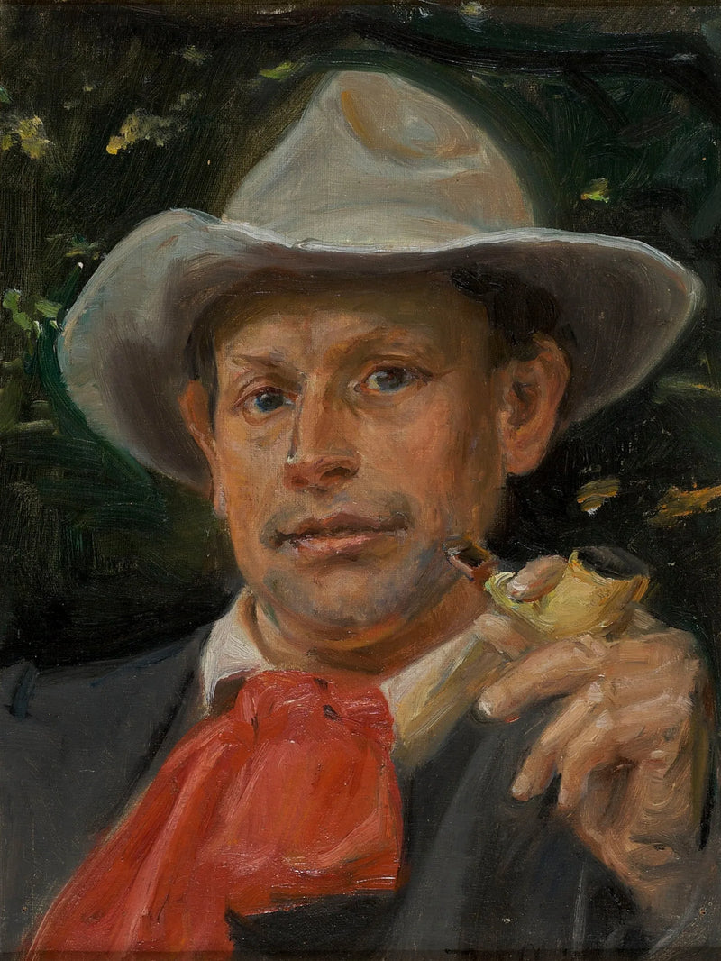 Portrait of Martin Andersen Nexø - Michael Peter Ancher