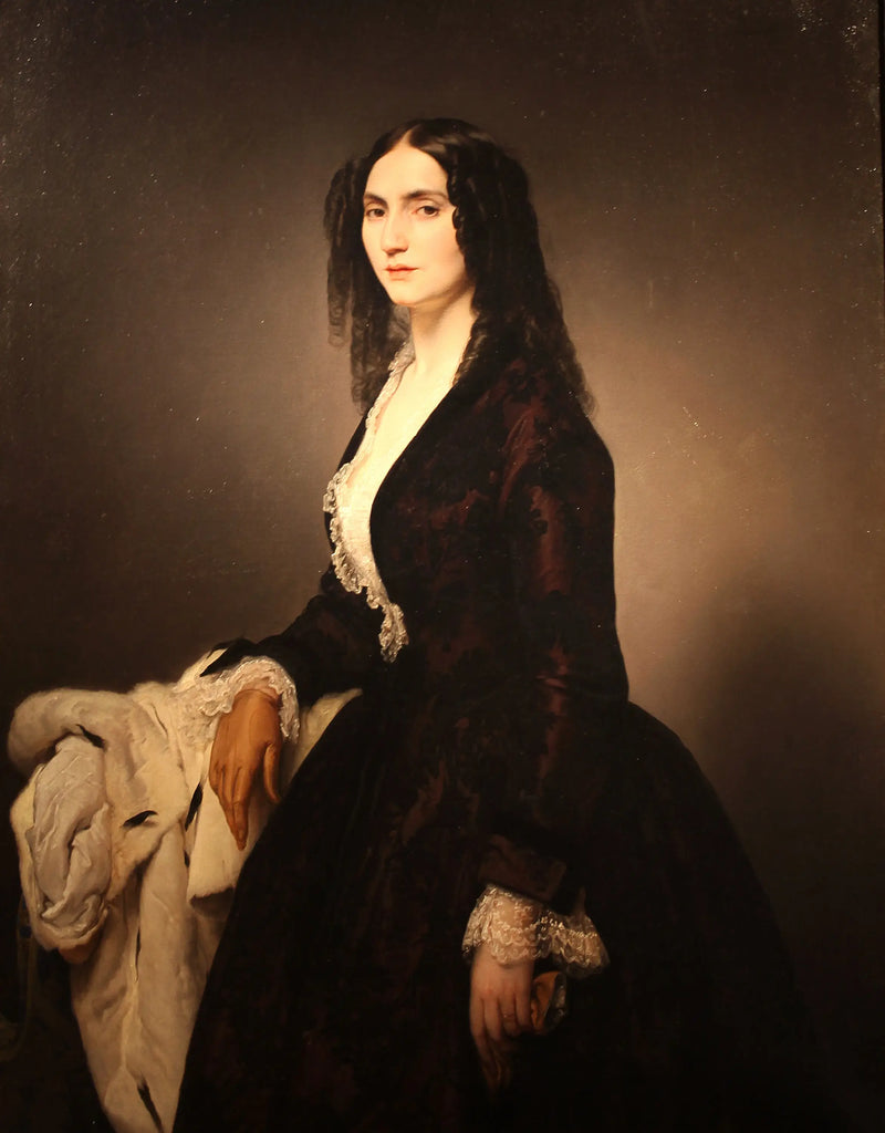 Portrait of Matilde Juva Branca - Francesco Hayez