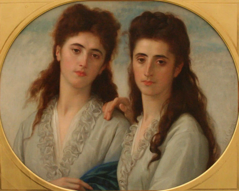 Portrait of Mademoiselles Sophie and Berthe Cabanel - Alexandre Cabanel