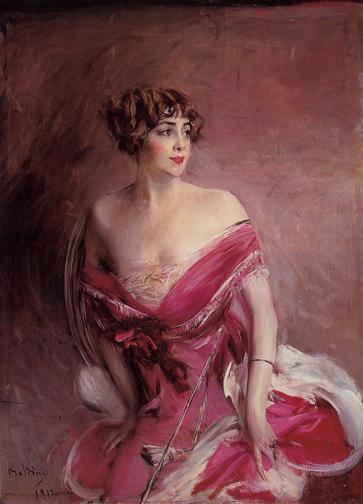 Portrait of Miss de Gillespie, La Dame de Biarritz - Giovanni Boldini