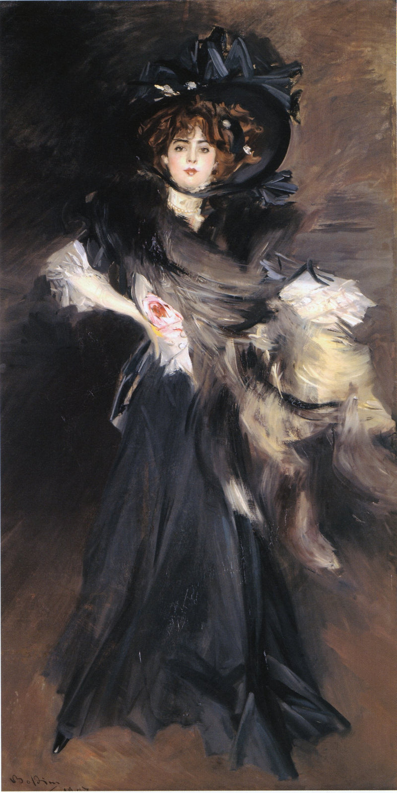 Portrait of Miss Lantelme - Giovanni Boldini