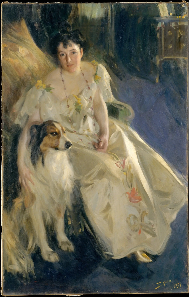 Portrait of Mrs. Bacon - Anders Zorn