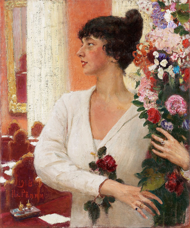Portrait of Mme Béatrice Levi - Ilya Repin