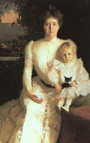 Portrait of Mrs. Benjamin Thaw and her son - Frank Weston Benson
