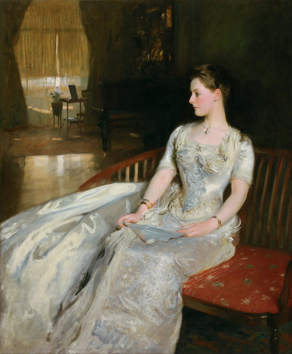 Portrait de Mme Cecil Wade - John Singer Sargent image 1 tableau peint à l’huile sur toile