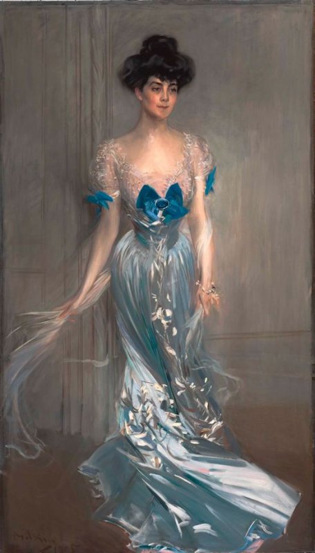 Portrait of Mrs. Graham Fair Vanderbilt (née Virginia Graham Fair) - Giovanni Boldini