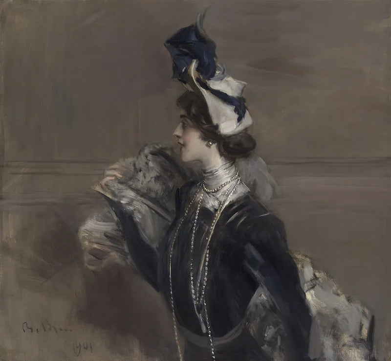 Portrait of Mrs. Lina Cavalieri - Giovanni Boldini