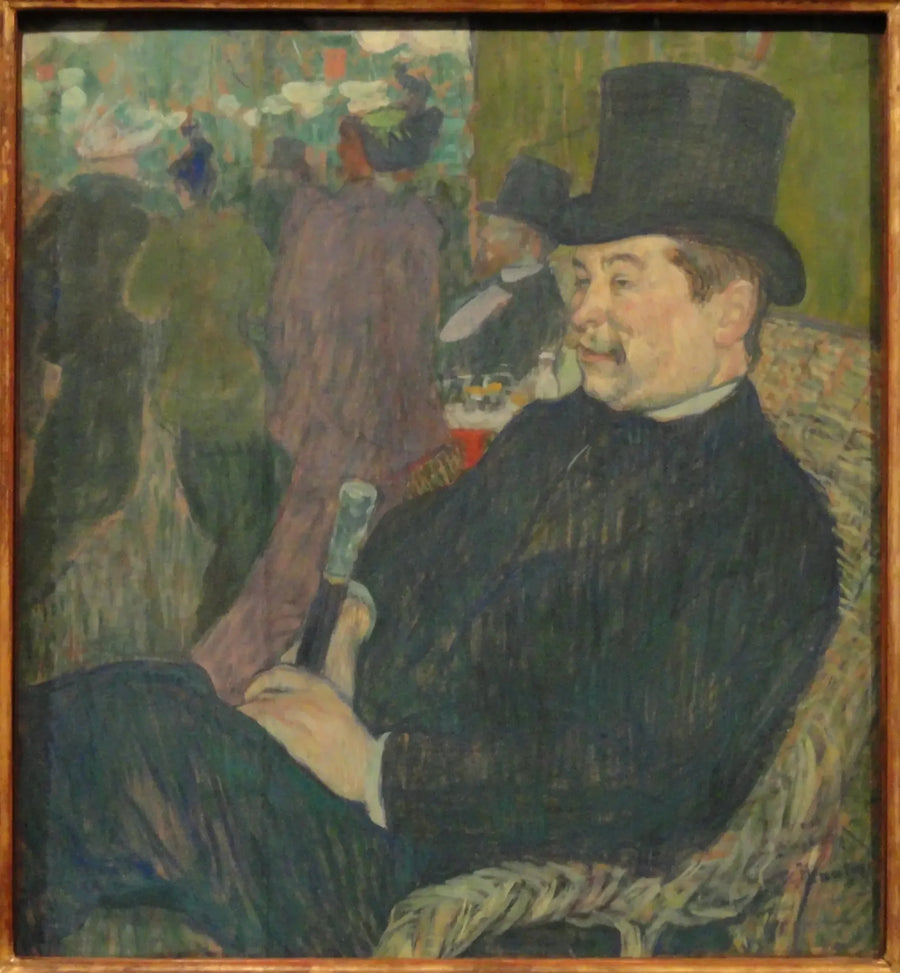 Portrait of Mr. Delaporte in the Garden of Paris - Henri de Toulouse-Lautrec
