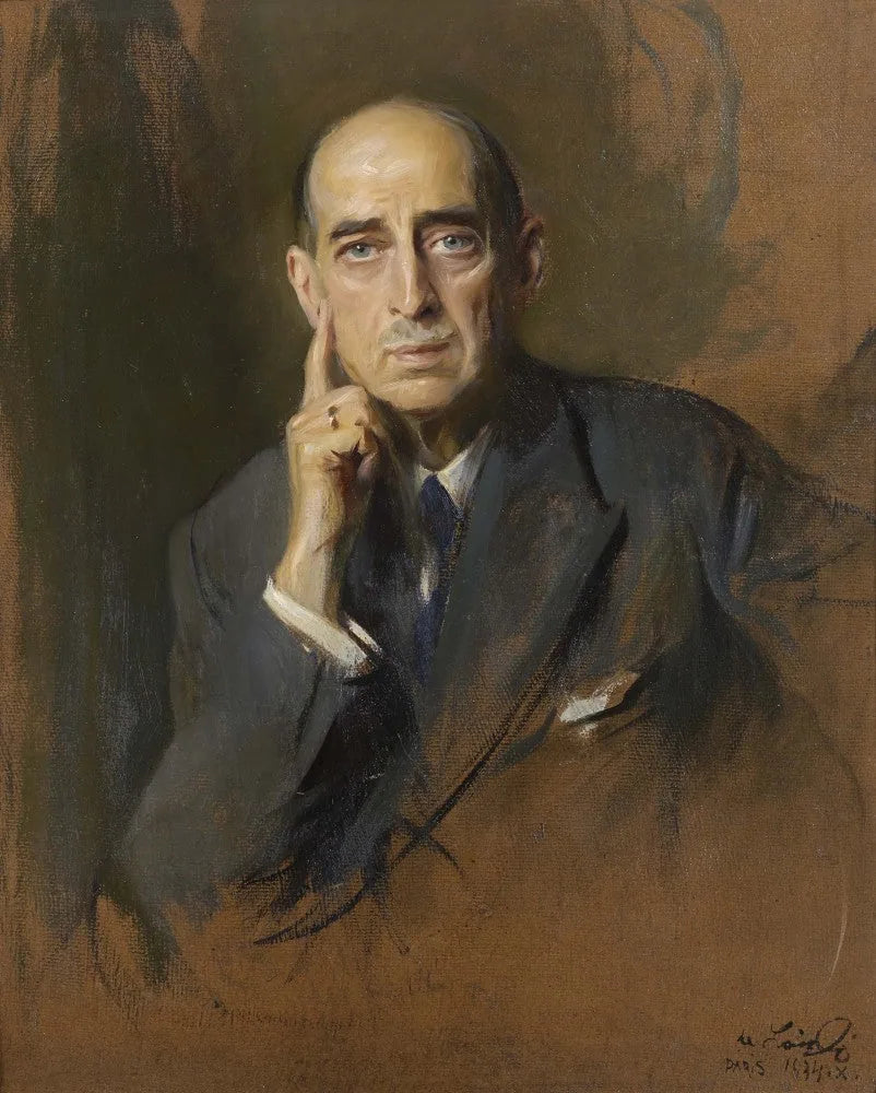 Portrait of Nicholas of Greece and Denmark (1872-1938), at the age of 62 - Philip de László