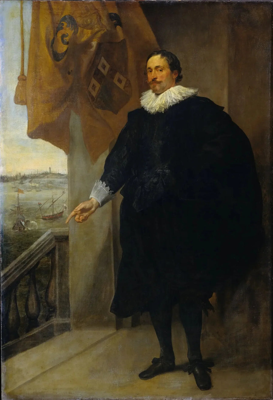 Portrait of Nicolas van der Borght. Merchant of Antwerp - Antoine van Dyck