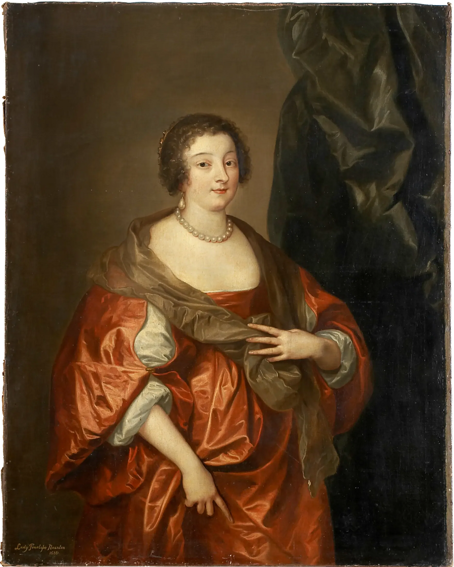 Portrait of Penelope Naunton, Lady Herbert - Antoine van Dyck