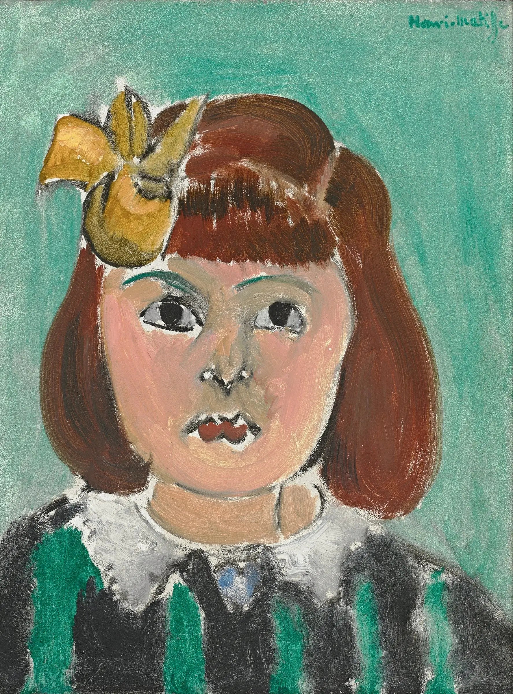 Reproduction du tableau « Portrait de petite fille - Henri Matisse » par Alpha Reproduction en peinture à l’huile