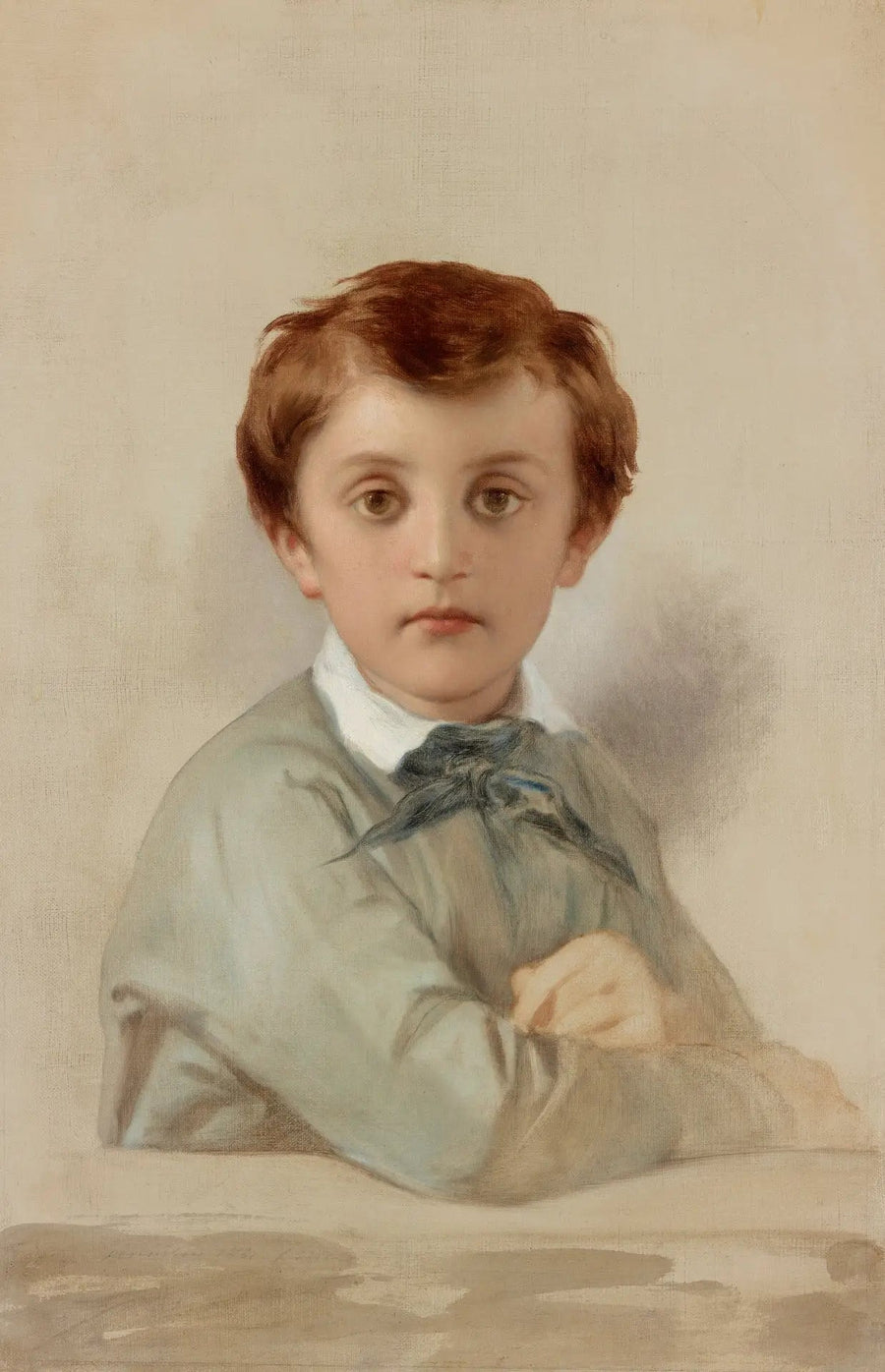 Portrait of Philippe-Gregoire Delaroche, youngest son of the artist - Paul Delaroche