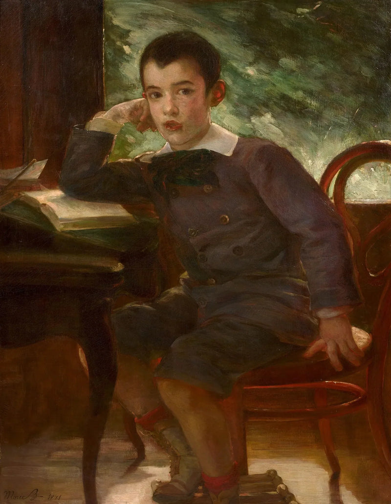 Portrait of Pierre Bracquemond enfant, fils de l'artiste - Marie Bracquemond