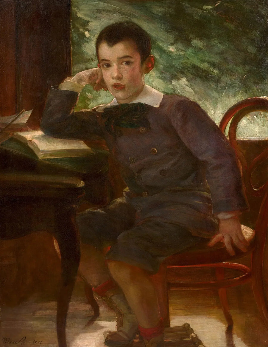 Portrait of Pierre Bracquemond enfant, fils de l'artiste - Marie Bracquemond