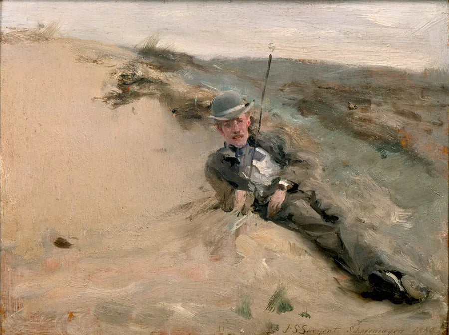 Portrait of Ralph Curtis on the beach of Scheveningen - John Singer Sargent