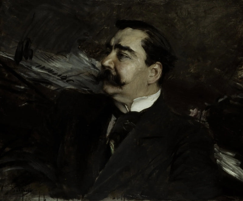 Portrait of Ruggiero Leoncavallo, 1858-1919 - Giovanni Boldini