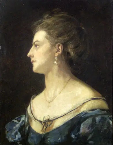 Portrait of His Wife - Viktor Madarász