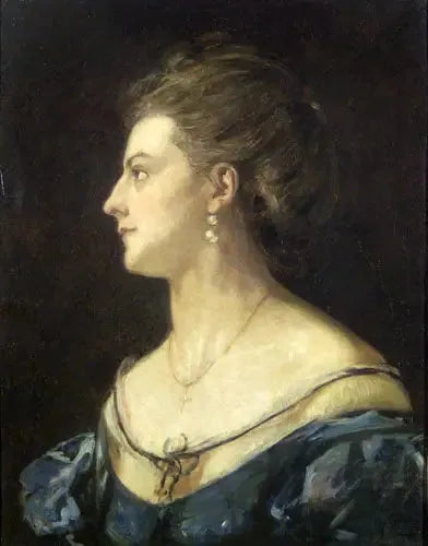 Portrait of His Wife - Viktor Madarász