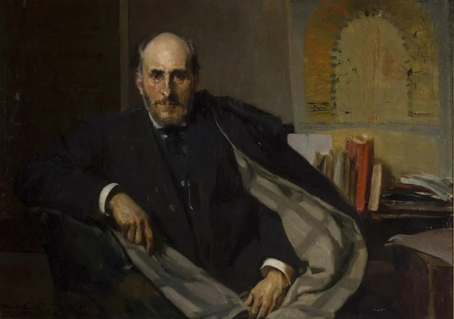portrait of Santiago Ramón y Cajal - Joaquín Sorolla