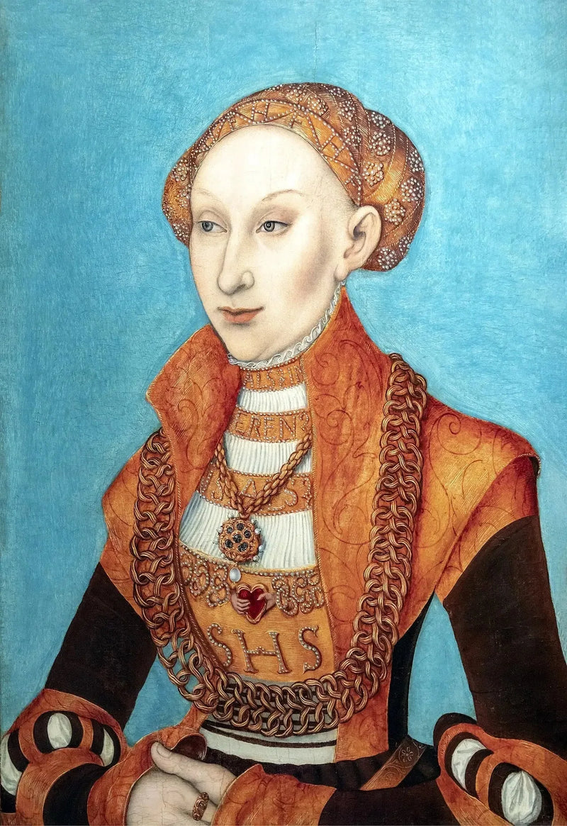 Portrait of Sibylle of Cleves, Electress of Saxony - Lucas Cranach the Elder