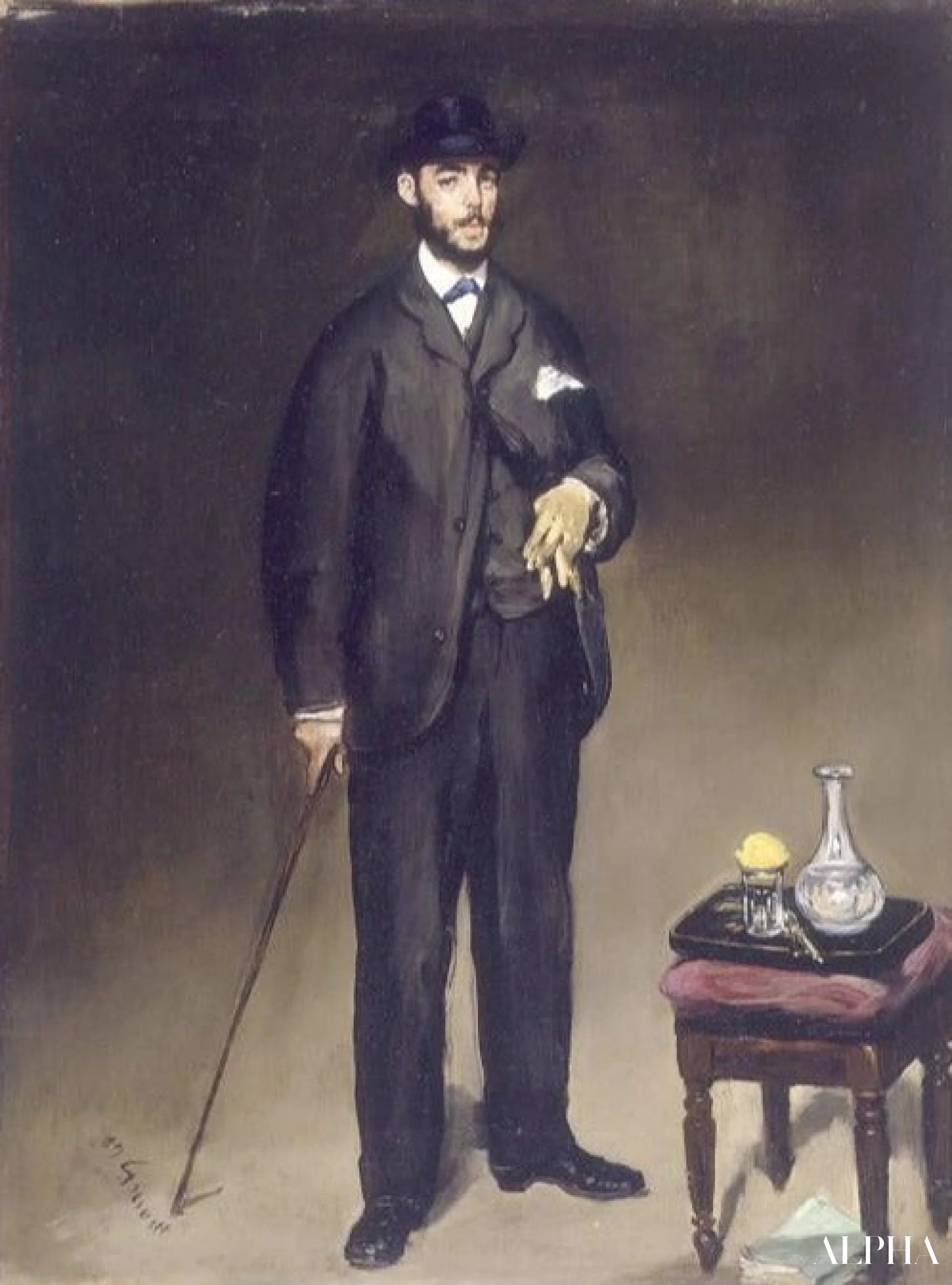Portrait de Théodore Duret - Edouard Manet - Reproductions de tableaux et peintures haut de gamme