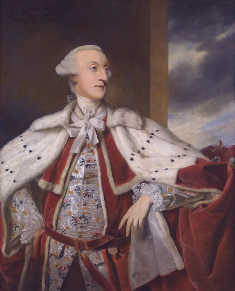 Portrait of Thomas Bruce Brudenell-Bruce, later 1st Earl of Ailesbury, in peerage robes. - Joshua Reynolds