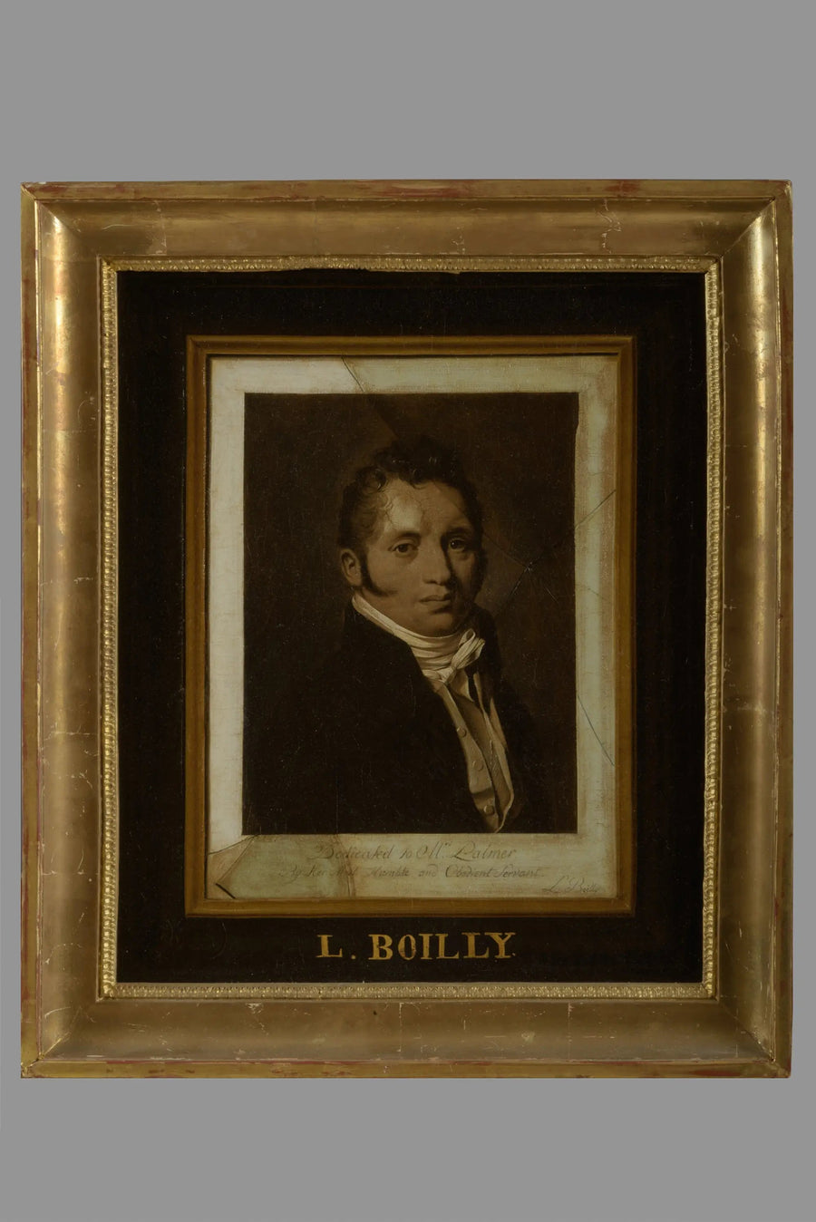 Portrait of Thomas Palmer, in trompe-l'œil - Louis-Léopold Boilly