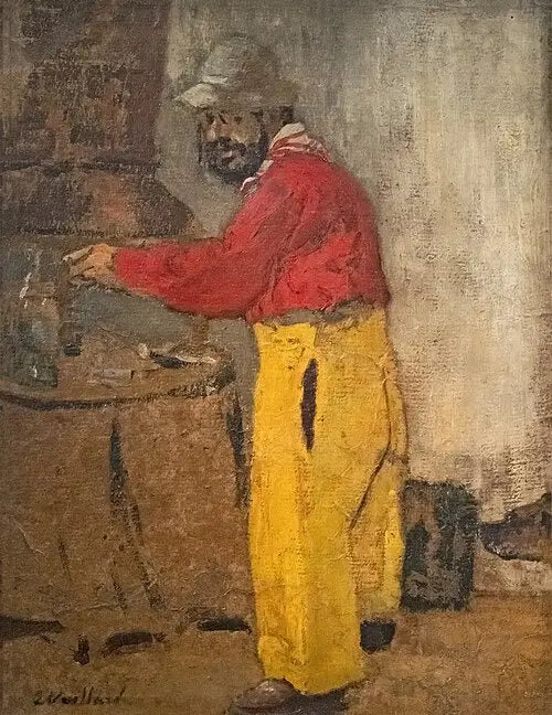 Portrait of Toulouse Lautrec, at Villeneuve-sur-Yonne, chez les Natanson - Édouard Vuillard